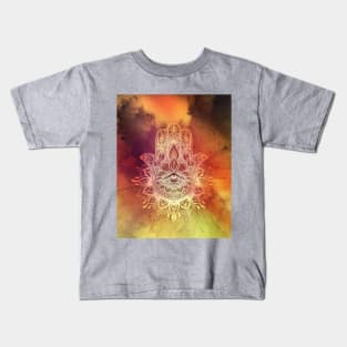 Hamsa dream mandala Kids T-Shirt